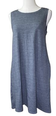 Wool& Sierra Tank Dress Merino Wool French Terry Size S Regular $148 MSRP Gray